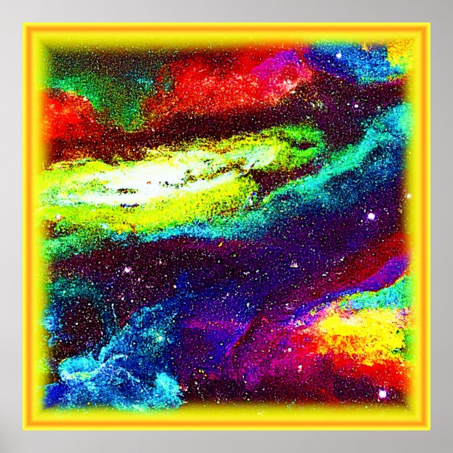 Colorful Universe Art. Buy Now Poster (Front)