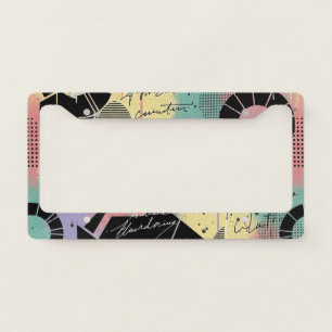 Colorful Urban Graffiti Pattern (10) License Plate Frame
