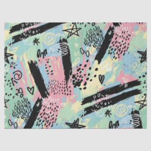Colorful Urban Graffiti Pattern (12) Tissue Paper