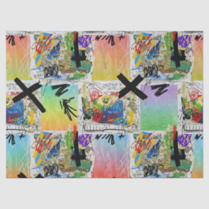 Colorful Urban Graffiti Pattern (14) Tissue Paper