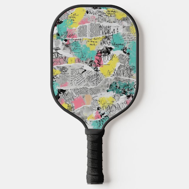 Colorful Urban Graffiti Pattern (3) Pickleball Paddle (Front)