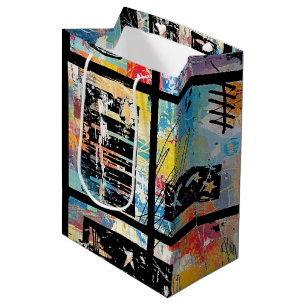 Colorful Urban Graffiti Pattern (5) Medium Gift Bag