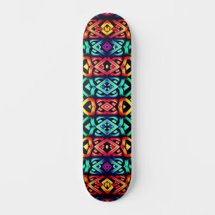 Colorful Urban Street Art / Graffiti Inspired Skateboard