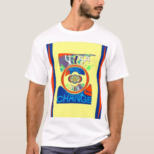 Colorful USA Change: A Festive Design Art Print T-Shirt