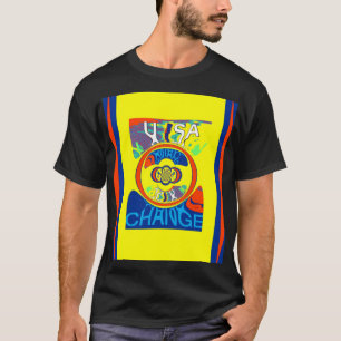 Colorful USA Change: A Festive Design Art Print T-Shirt