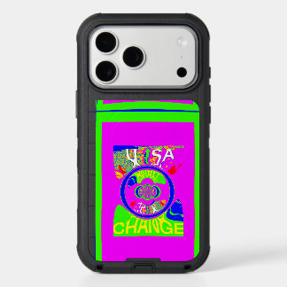 Colorful USA change text amazing art design iPhone 17 Pro Max Case