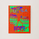 Inspirational Support Art - Stronger Together Jigsaw Puzzle