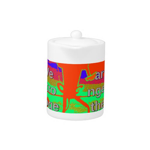 Colorful USA Hillary Hope We Are Stronger Together Teapot