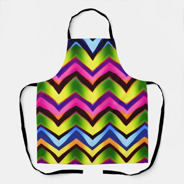 Colorful V Shape Seamless Pattern  Apron (Front)