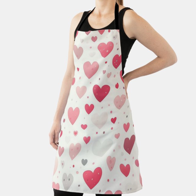 Colorful Valentine's day heart Apron (Insitu)