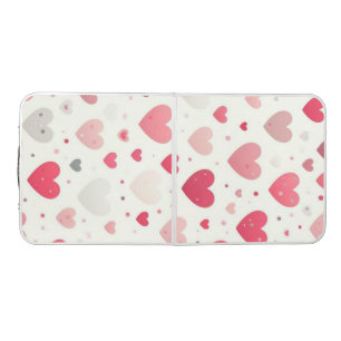 Colorful Valentine's day heart Beer Pong Table