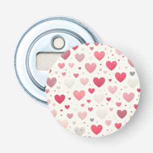 Colorful Valentine's day heart Bottle Opener