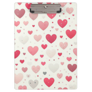 Colorful Valentine's day heart Clipboard