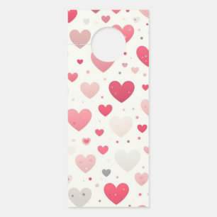 Colorful Valentine's day heart Door Hanger