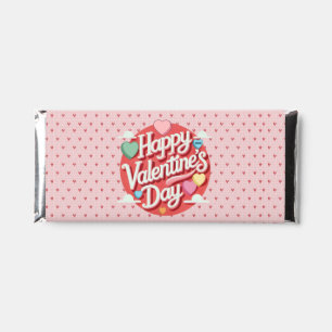 Colorful Valentine's day heart Hershey Bar Favors