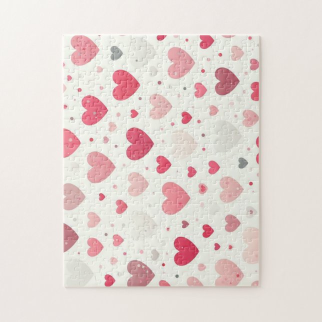 Colorful Valentine's day heart Jigsaw Puzzle (Vertical)