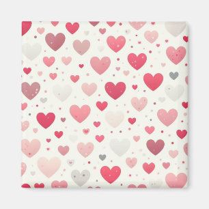 Colorful Valentine's day heart Magnet