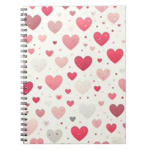 Colorful Valentine's day heart Notebook