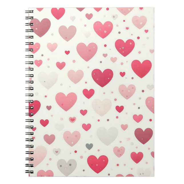 Colorful Valentine's day heart Notebook (Front)