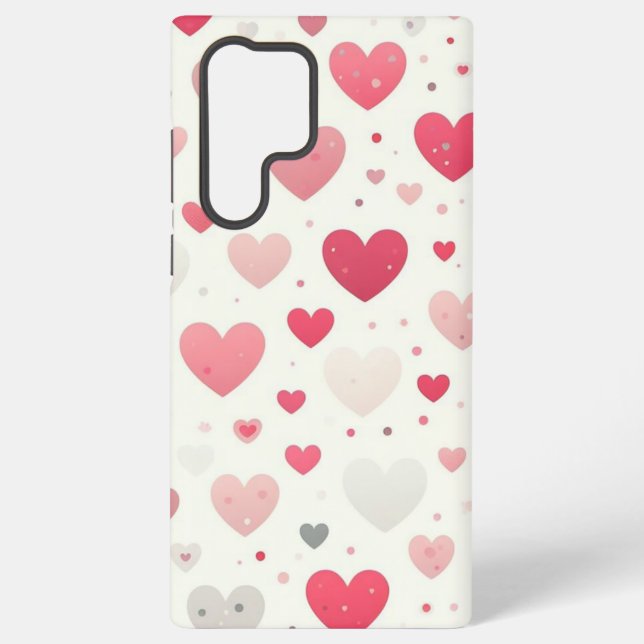 Colorful Valentine's day heart Samsung Galaxy Case (Back)