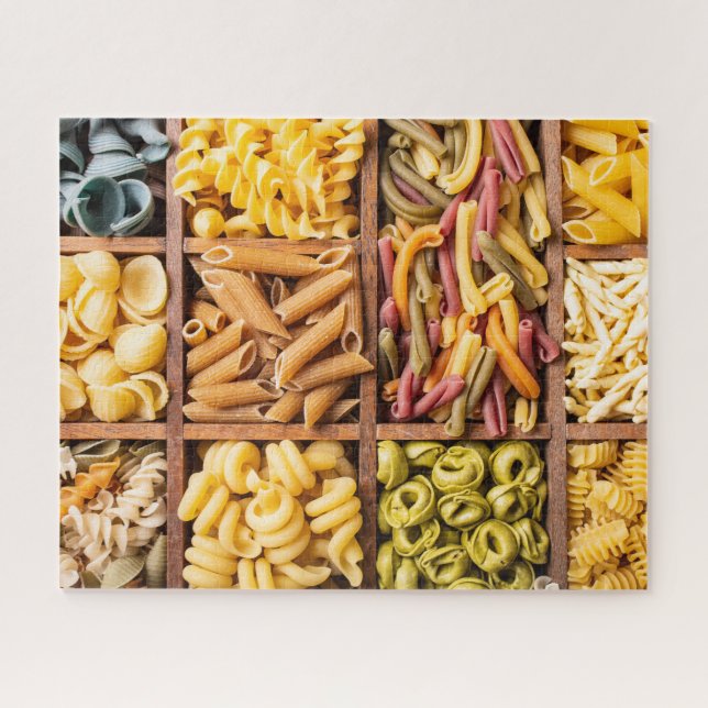 Colorful Varieties of Pasta Food Jigsaw Puzzle (Horizontal)