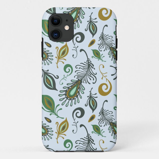 Colorful Various Feathers Case-Mate iPhone Case (Back)