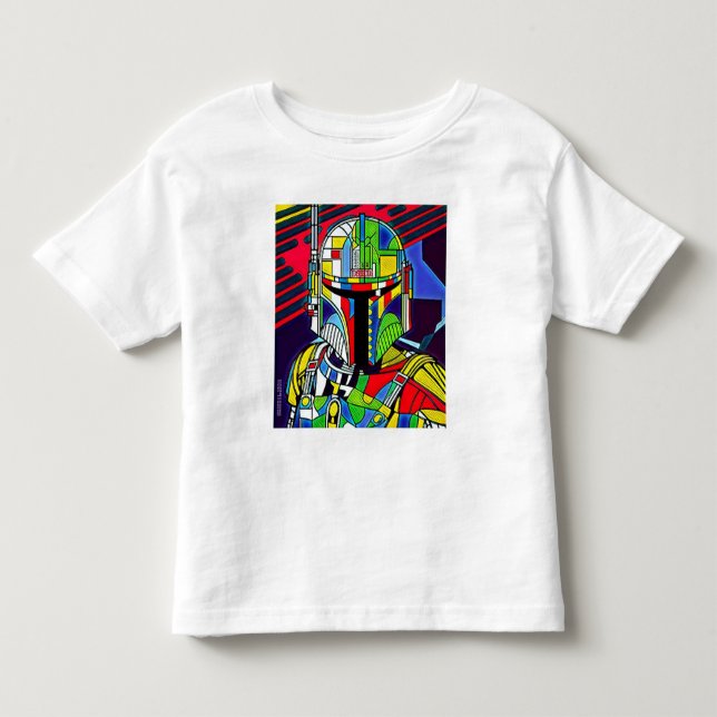 Colorful Vector Robot Illustration T-Shirt (Front)