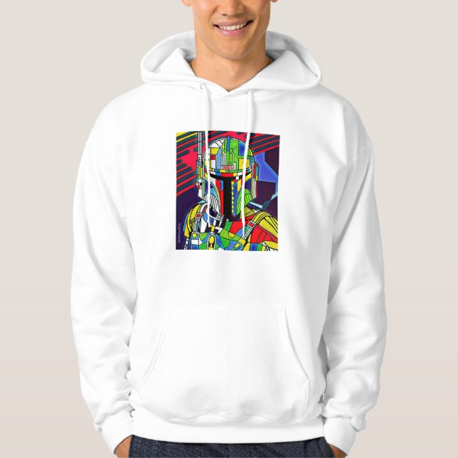 Colorful Vector Robot Illustration T-Shirt Hoodie (Front)