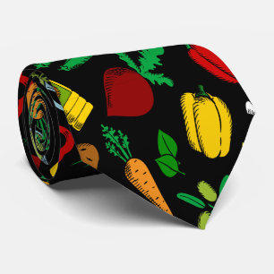 Colorful Vegetable Icons      Neck Tie
