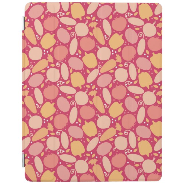 Colorful vegetables pattern iPad smart cover (Front)