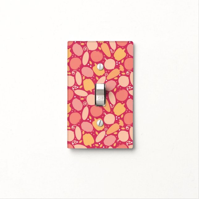 Colorful vegetables pattern light switch cover (In Situ)