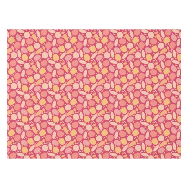 Colorful vegetables pattern tablecloth (Front (Horizontal))