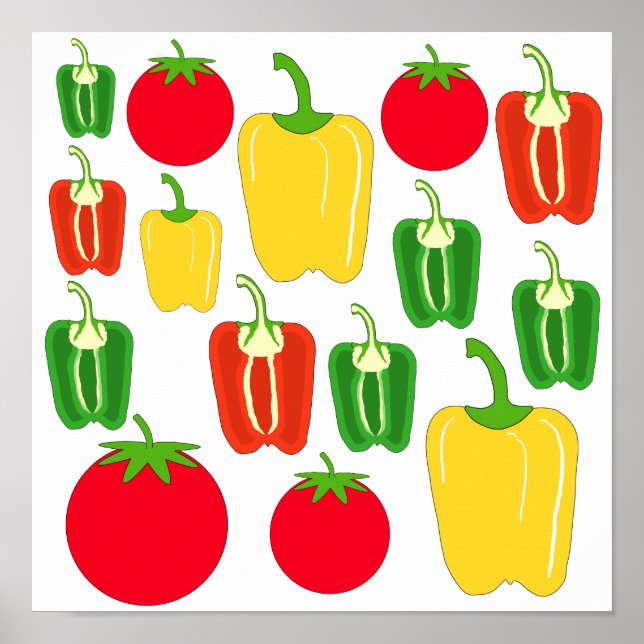 Colorful Vegetables. Poster (Front)