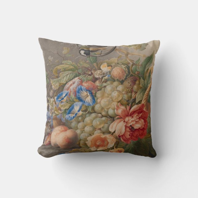 Colorful Vegetables Throw Pillow (Front)
