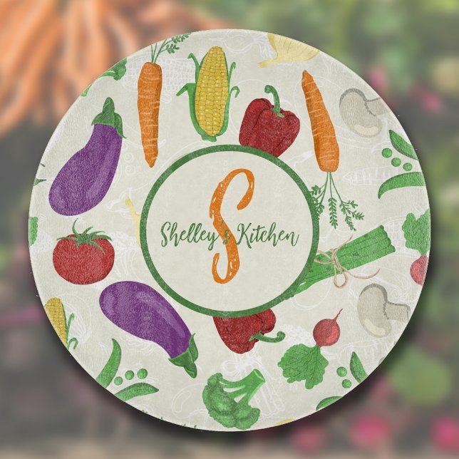 Colorful Veggies Cutting Board (Creator Uploaded)