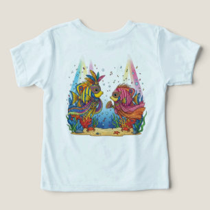 Colorful Venetian Masquerade Fish Ocean Party Shir Toddler T-shirt