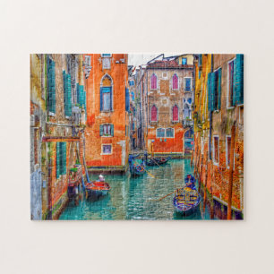 Colorful Venice Italy Travel Photo Jigsaw Puzzle