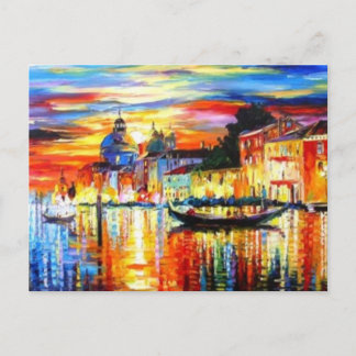 Colorful Venice Postcard