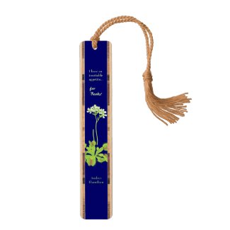 Colorful Venus Flytrap Custom Name Maple Bookmark