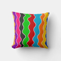 Colorful vertical retro wavy lines pattern