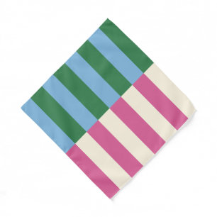 Colorful Vertical Striped Pattern Bandana