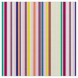Colorful Vertical Stripes Fabric