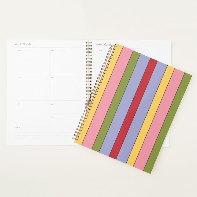 Colorful Vertical Stripes Pattern Planner (Creator Uploaded)
