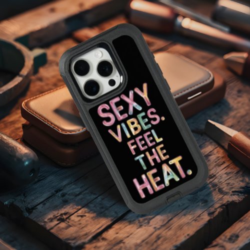 Colorful Vibes Feel The Heat iPhone 15 Pro Case