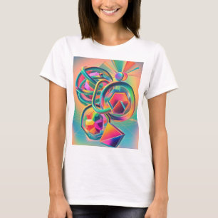Colorful Vibrant and whimsical abstract artwork T-Shirt