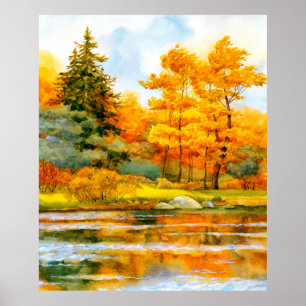 Colorful vibrant hand drawn watercolor sketch draw poster