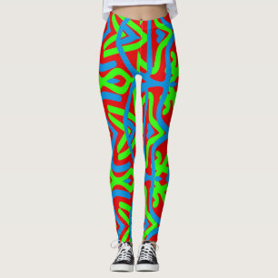 Colorful vibrant "Ratti_Creative_Arts" Leggings