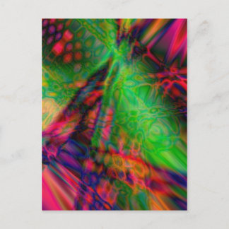 Colorful vibrant shapes (2) postcard