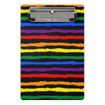 Colorful Vibrant Stripes Rainbow on custom Color