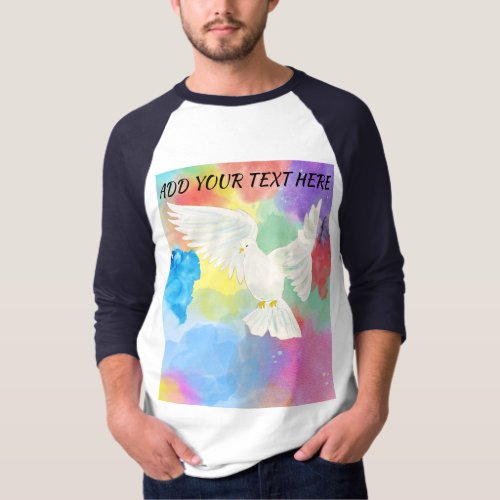 Colorful Vibrant Watercolor Summer Splash Husband T_Shirt
